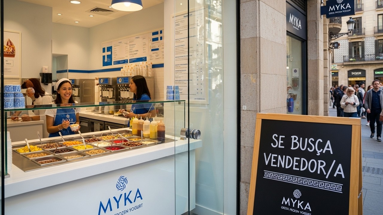 Empleo en Barcelona Vendedor en Myka Greek Frozen Yogurt
